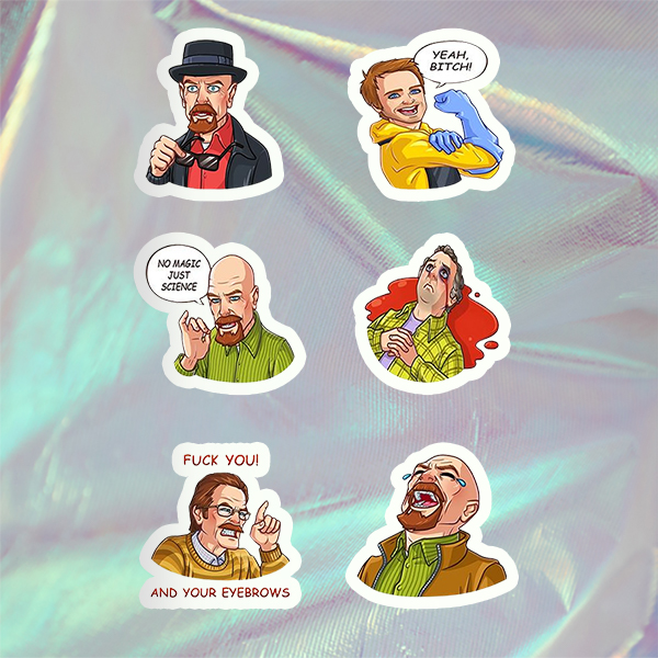 Funny Breaking Bad Stickers Pack